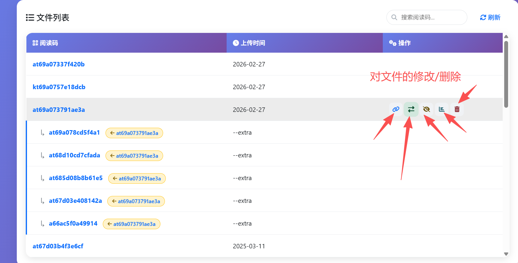 后台继续管理分享入口